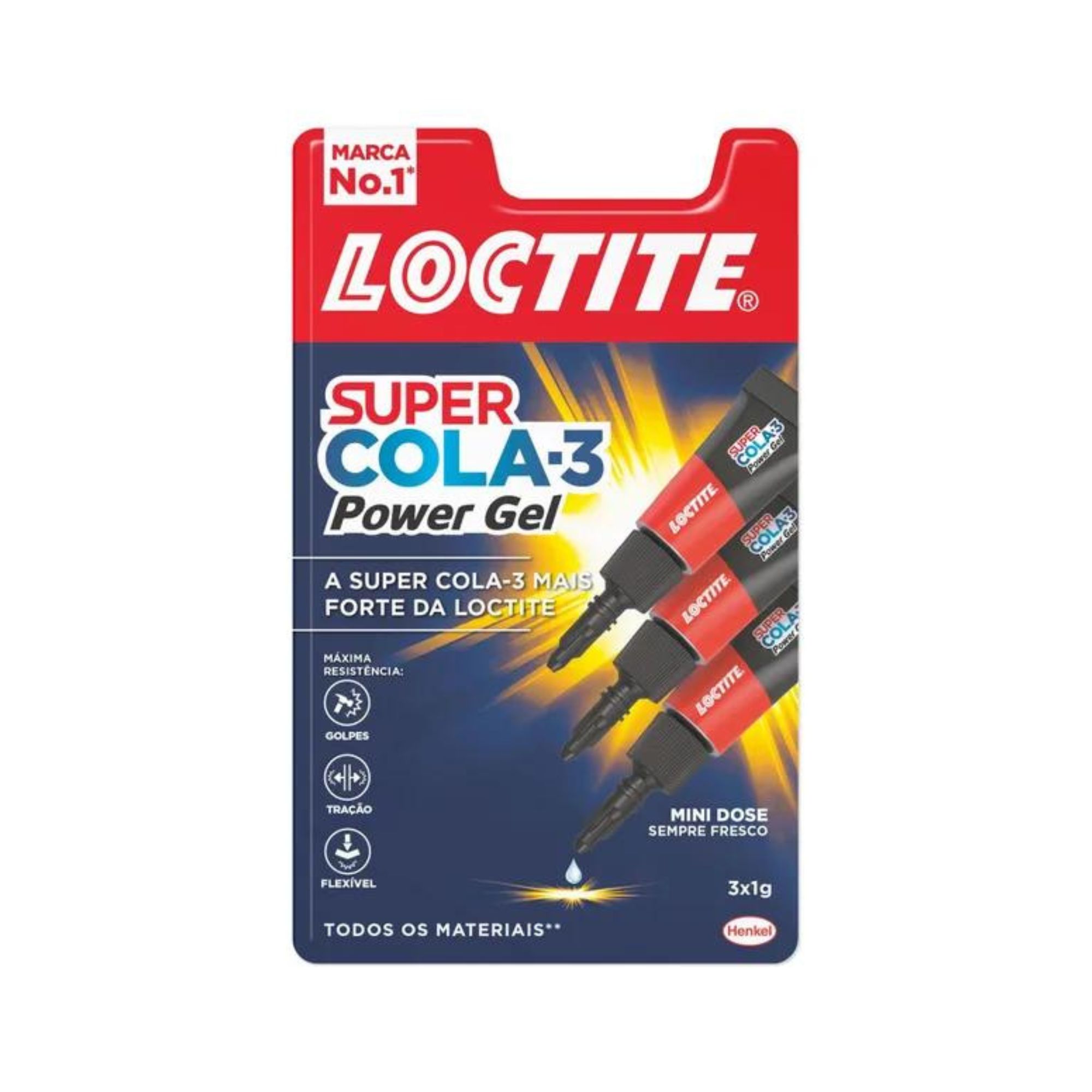 LOCTITE SUPER COLA 3 - 3x1g MINI TRIO POWER FLEX BLISTER