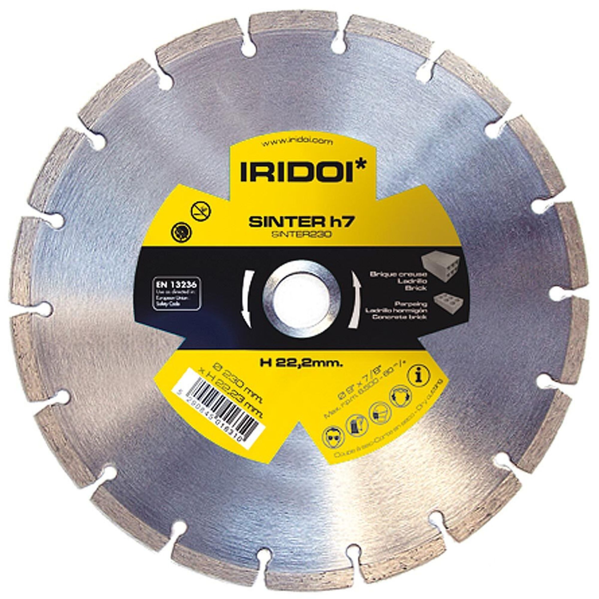 DISCO DIAM. SINTER H7 115mm X 7 H22.2 IRIDOI