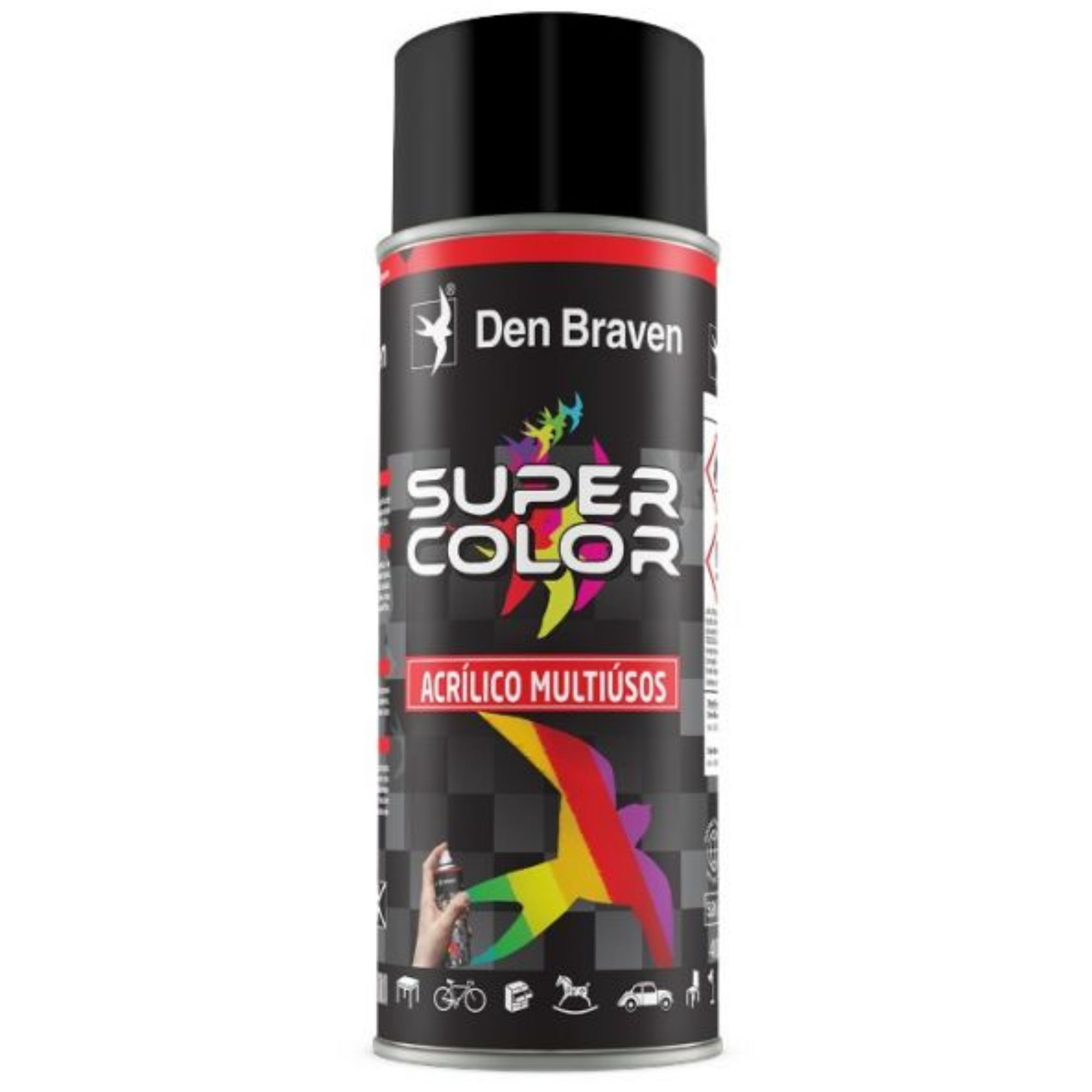 SPRAY TINTA FLUOR. LARANJA 400ml DEN BRAVEN