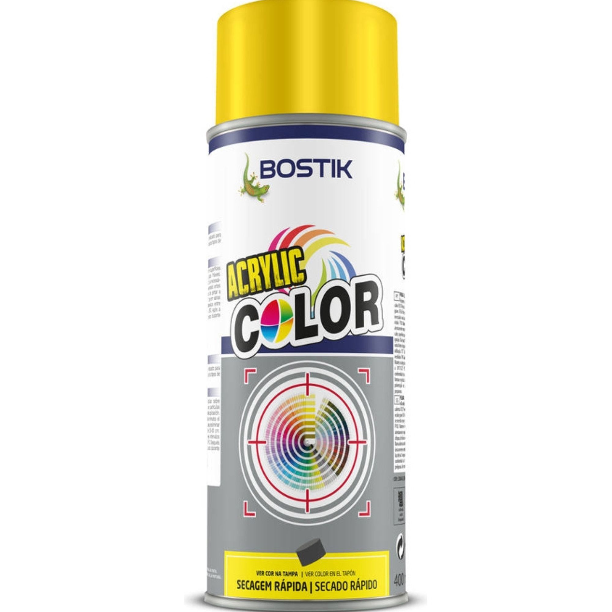 Spray acrilico amarelo sinalização ral 1023 400ml Bostik