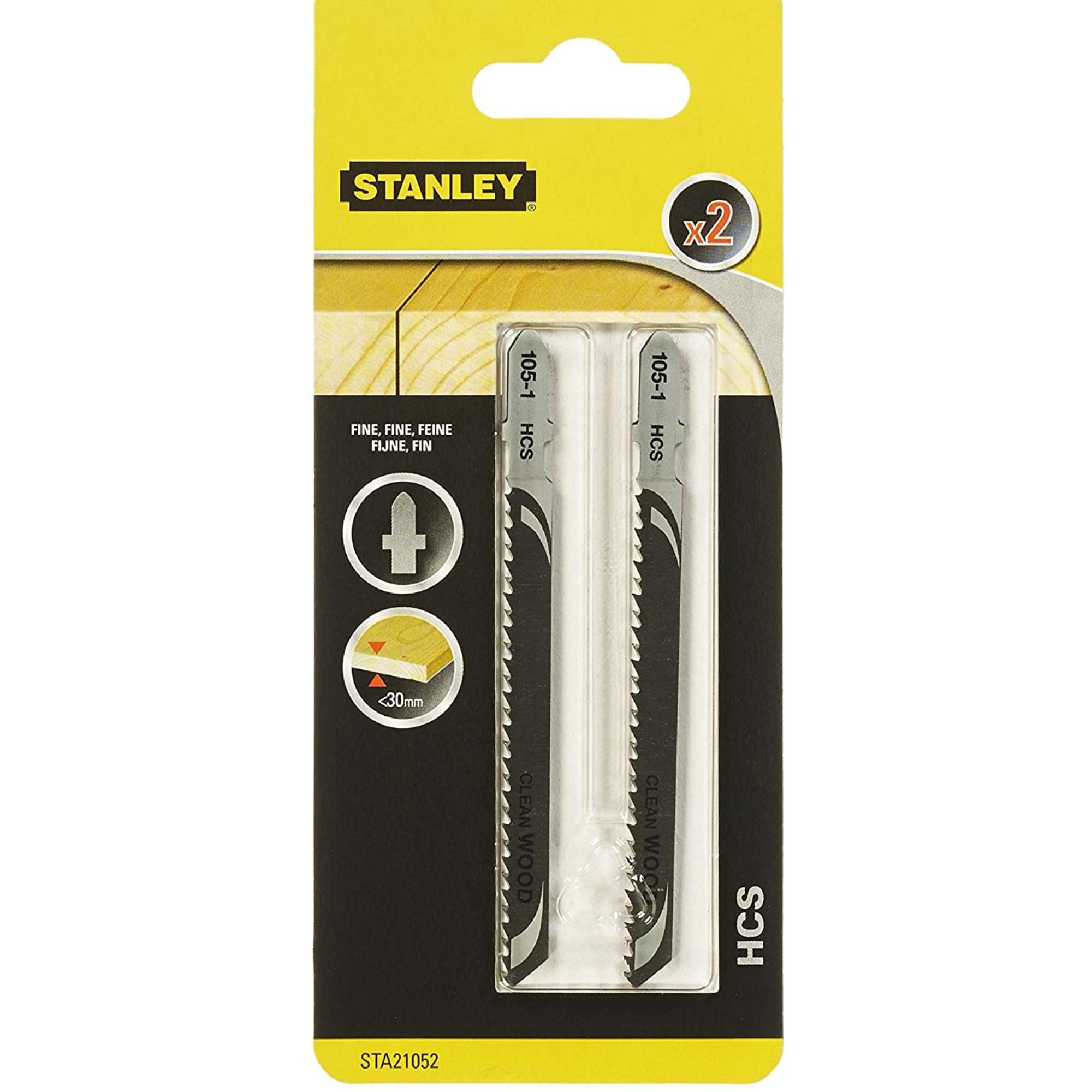 2 LAMINAS HCS P/CORTE INO C/75mm STANLEY