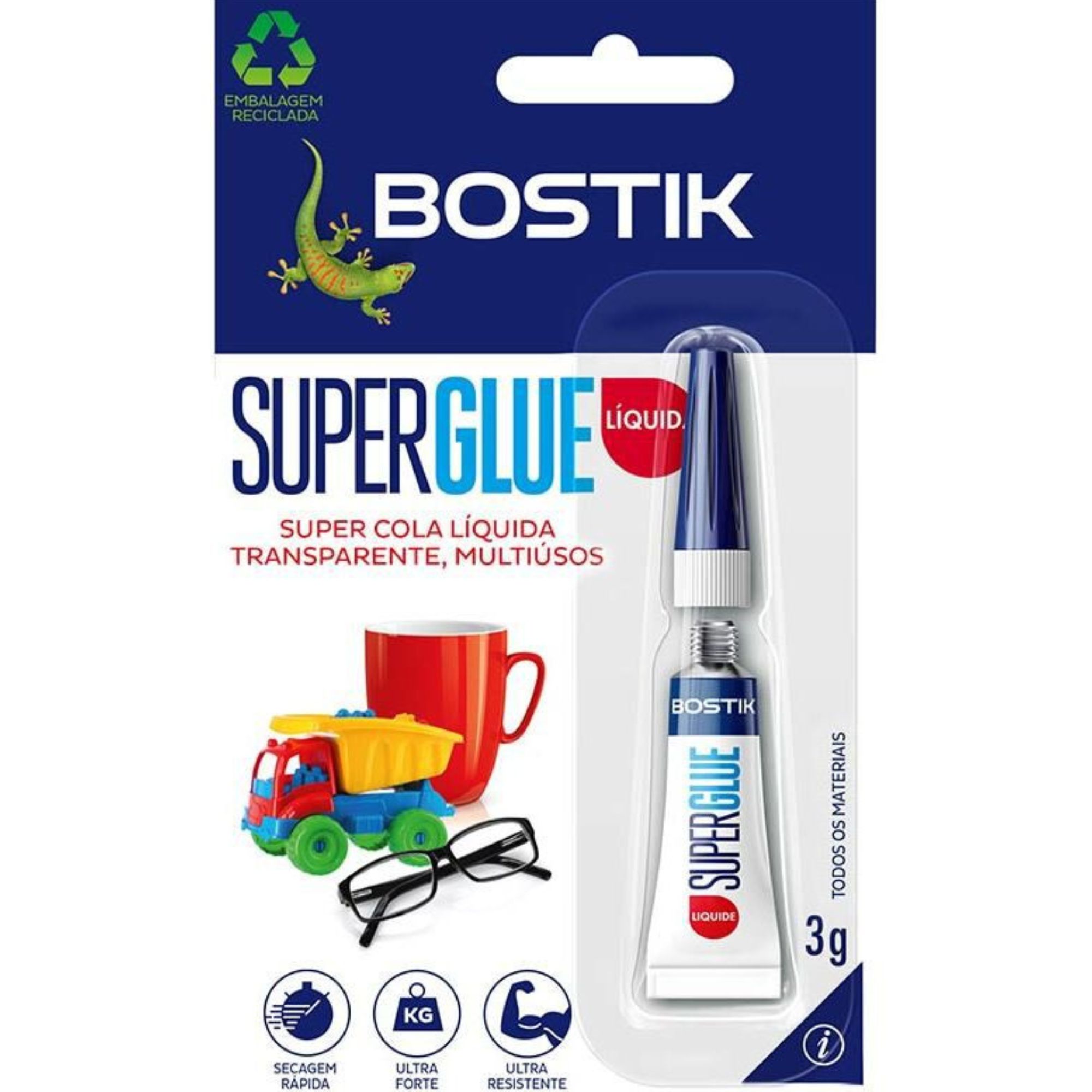 Superglue liq. cianocrilato 3gr Bostik