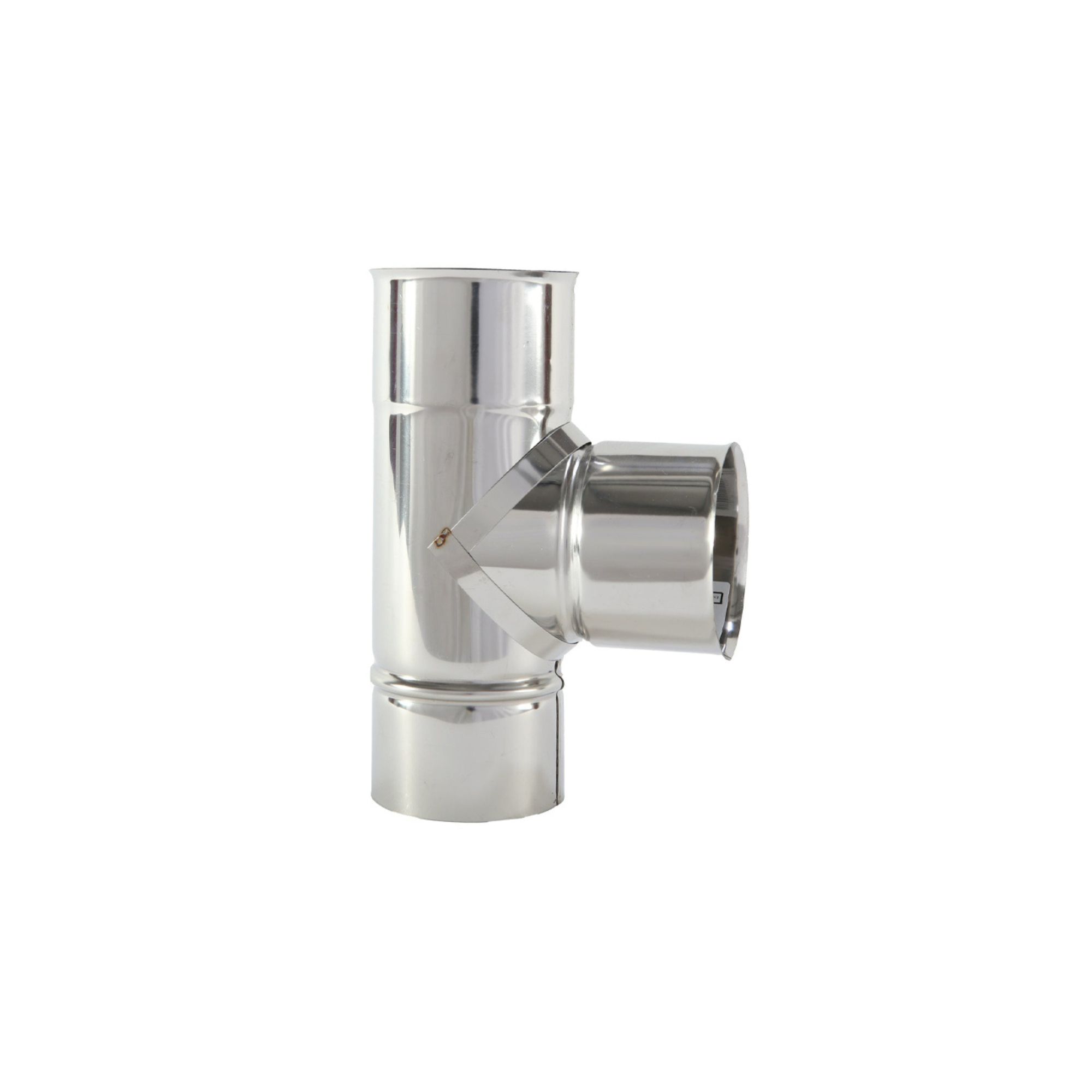 TE CHAMINE ISOL. 80mm INOX