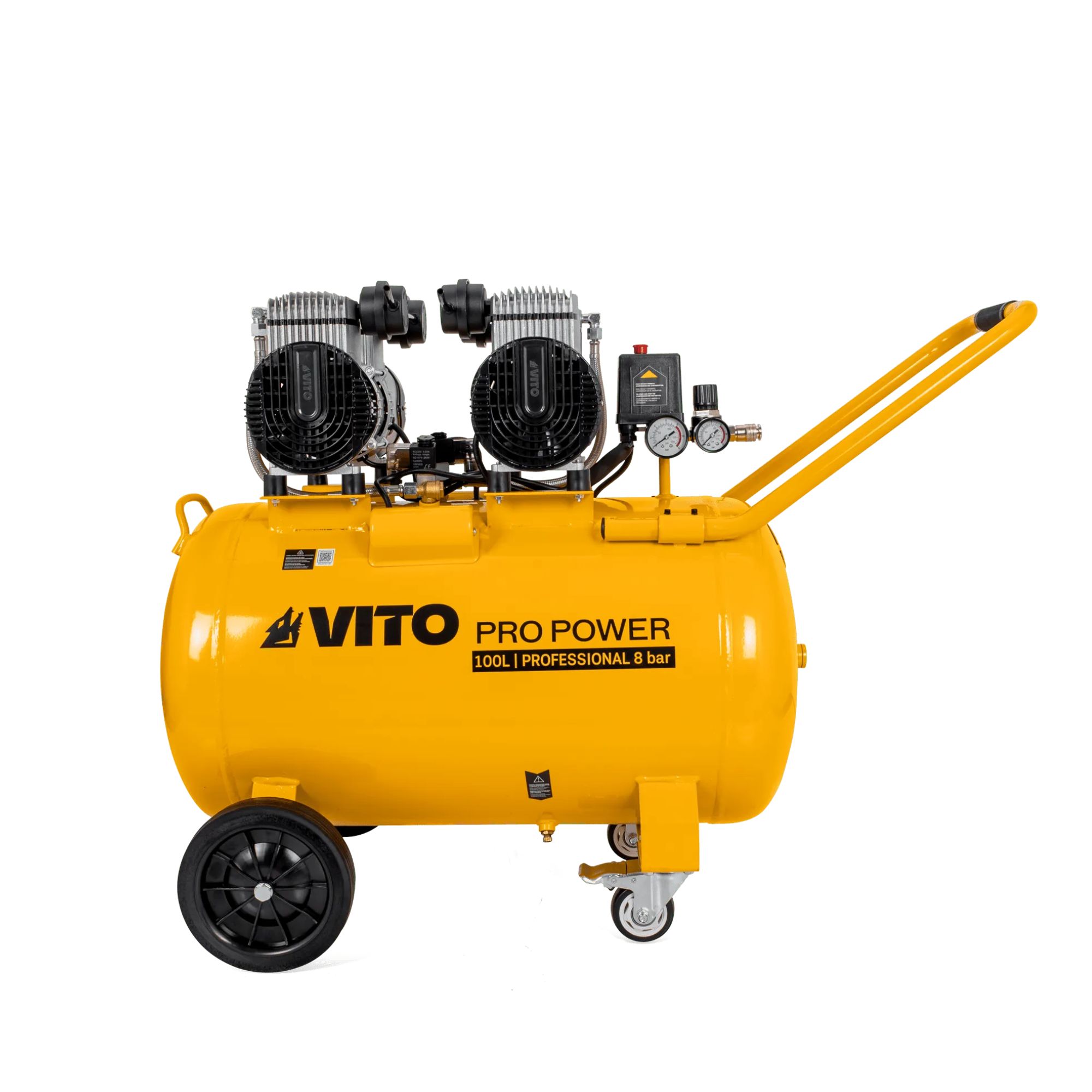 Compressor s/oleo silencioso 100lt 8 bar 4.0CV Vito