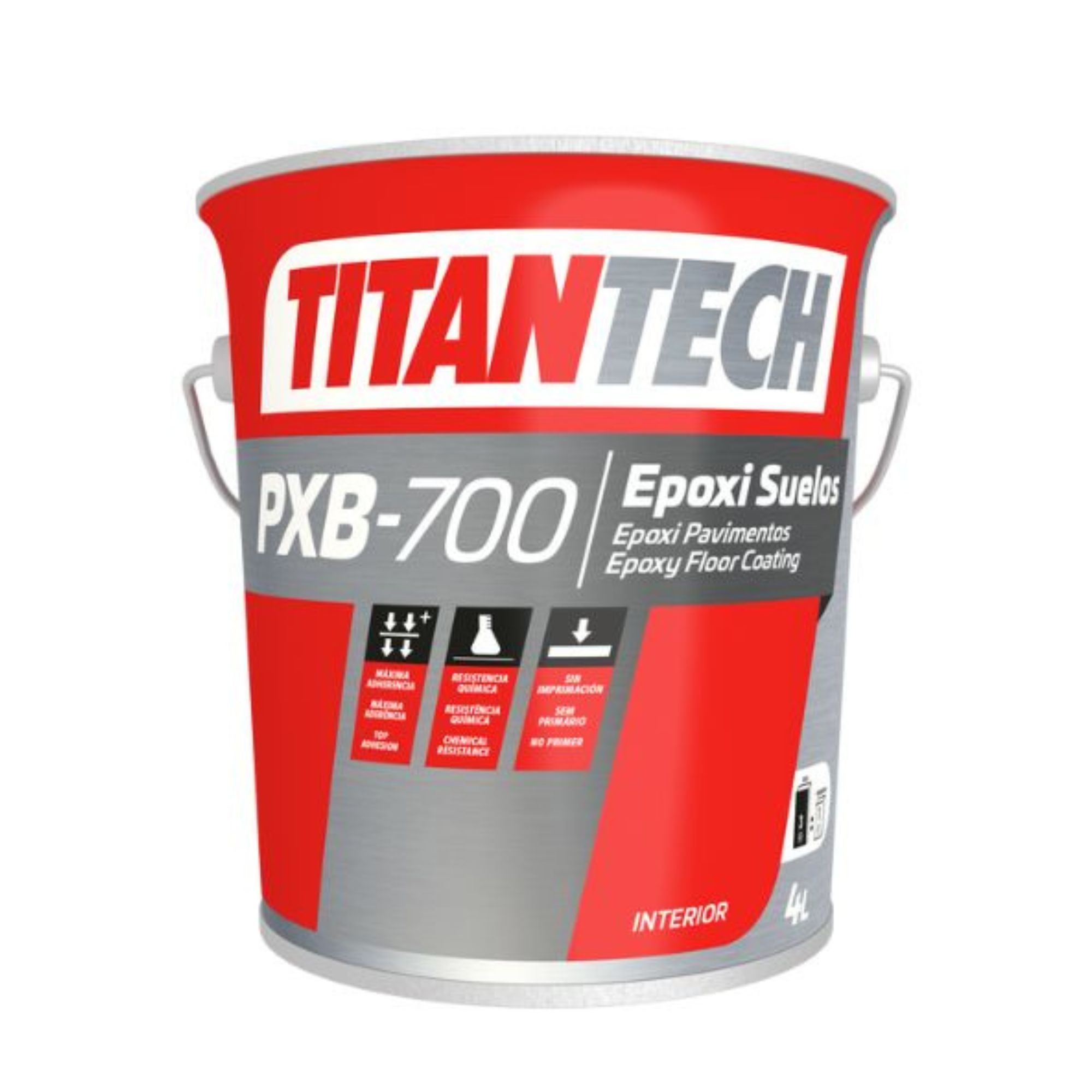 4L esmalte Epoxi acetinado Pavimentos PXB-700 Branco Titan